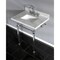Kingston Brass 30X22 Marble Vanity Top W/ Acrylic Feet Combo, Marble/Chrome KVPB30MASQ1 - alternate 3